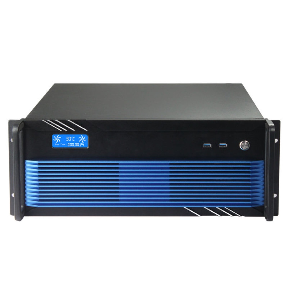 K446E 4U Rackmount Chassis with Temperature LCD