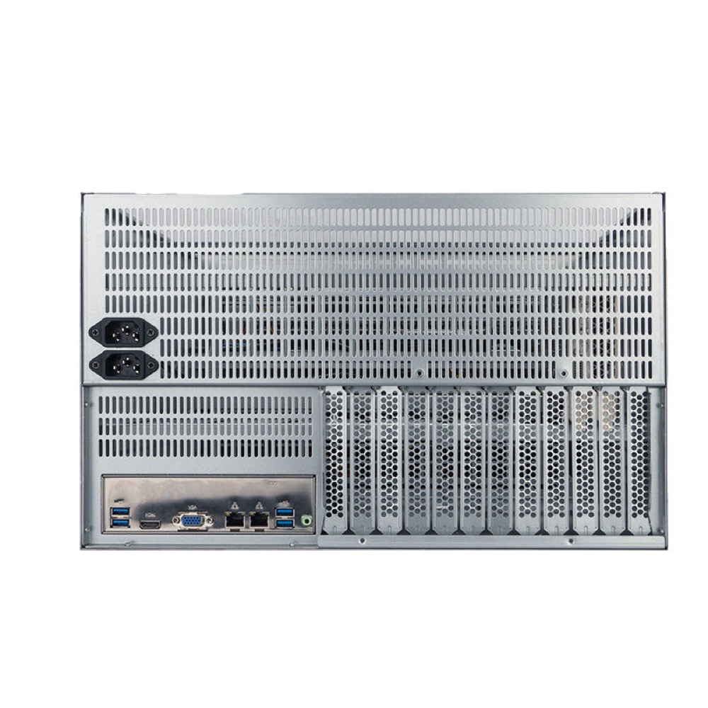 K668DF 6U GPU/AI Rackmount Chassis with Temperature LCD