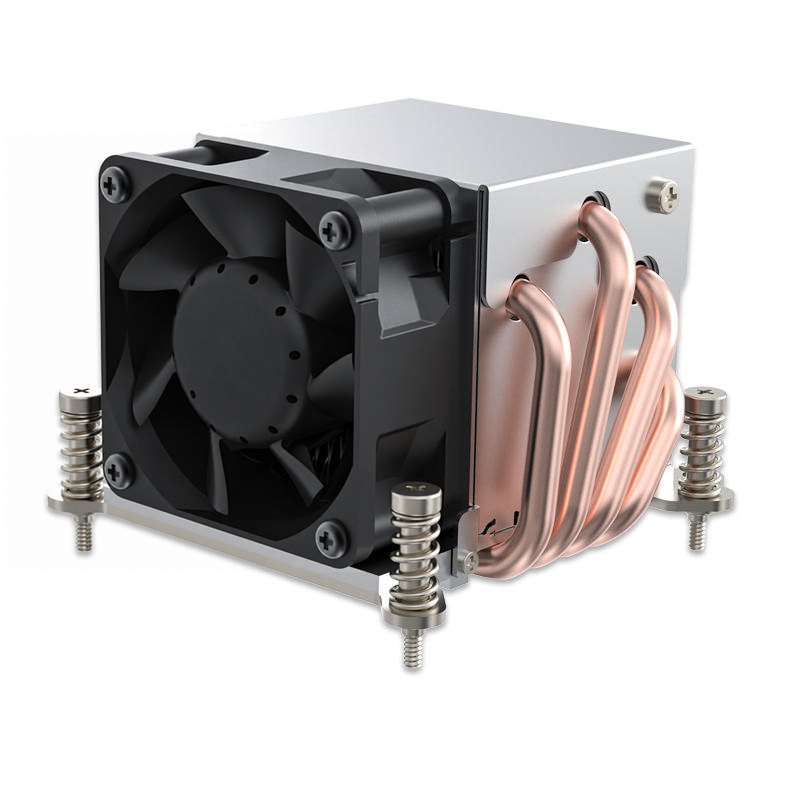 COOLSERVER 115X 1155 1151 Active Desktop Server CPU Cooler Radiator Fan Pure Copper LED Air Cooling Heat Sink for Computer Case