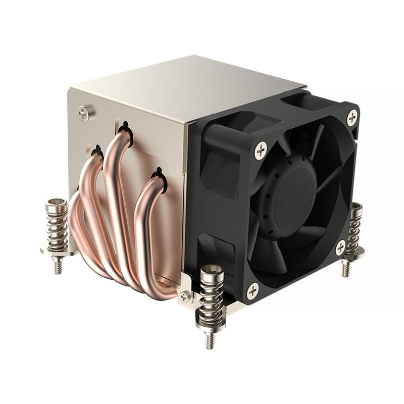 COOLSERVER Intel LGA1700 2U R64 4pin PWM Server CPU Air Cooler Heatsink 4 Heating Pipe Support for Computer Cases TDP 200W