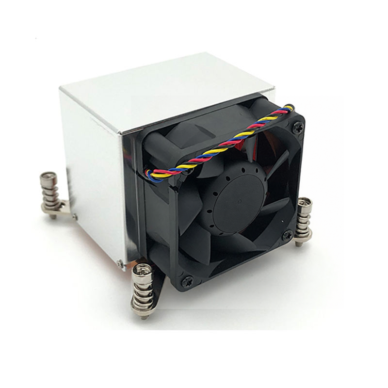 COOLSERVER LGA2011 2U6C-S Computer Case Air Cooler CPU Cooling Silent Two Ball Bearing Copper Aluminum Fan 110W 52dBA
