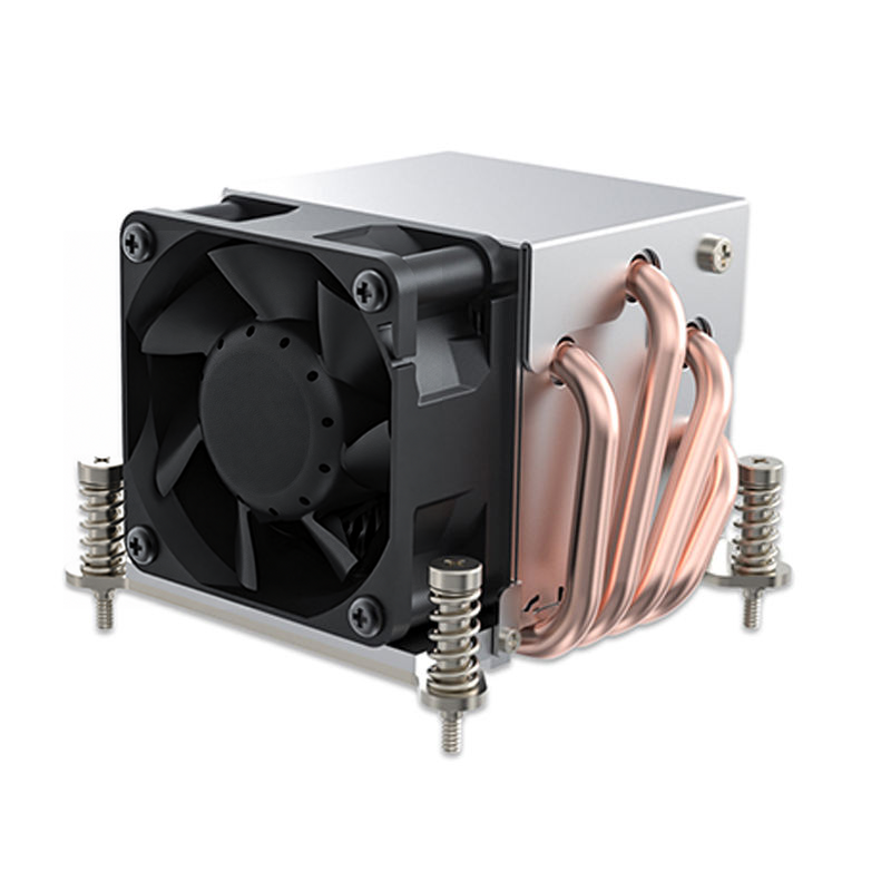 COOLSERVER LGA2011 2UR63 Server CPU Cooler Computer Case Two Ball Bearing 12V 4Pin Copper Aluminum Heatsink TDP 180W 34.5CFM