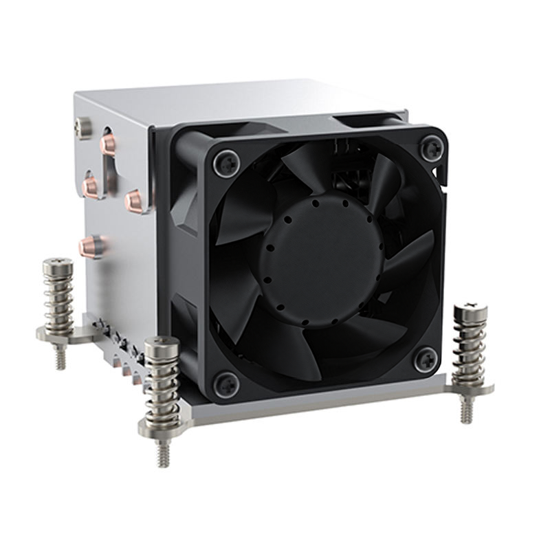 COOLSERVER LGA2011 2UR63 Server CPU Cooler Computer Case Two Ball Bearing 12V 4Pin Copper Aluminum Heatsink TDP 180W 34.5CFM
