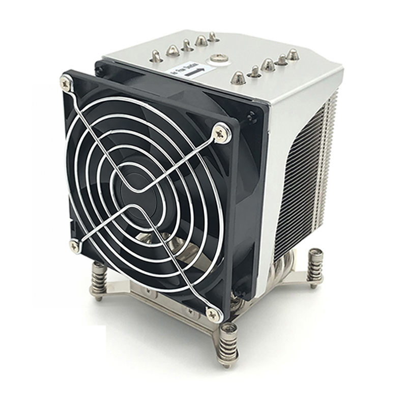 CoolServer LGA 2011 4U R19 Server Square CPU Radiator CPU Air Cooler 5 Heat Pipes Silent Cooling for Computer Case TDP 220W