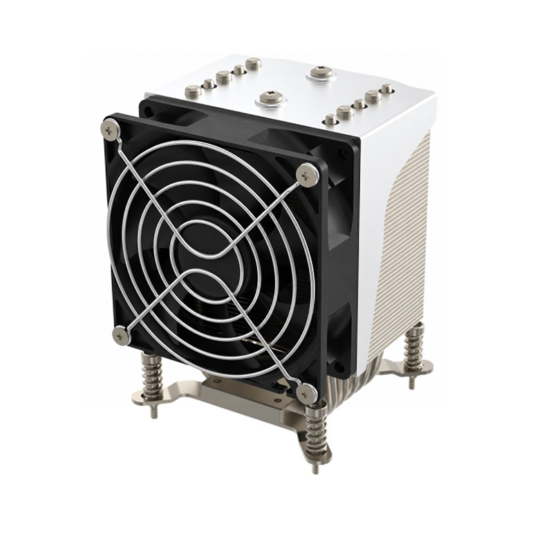 COOLSERVER CS-2011-4UR22-S LGA2011 Server CPU Cooler Cooling Silent Fan Two Ball Bearing Copper Aluminum Computer Case TDP 200W