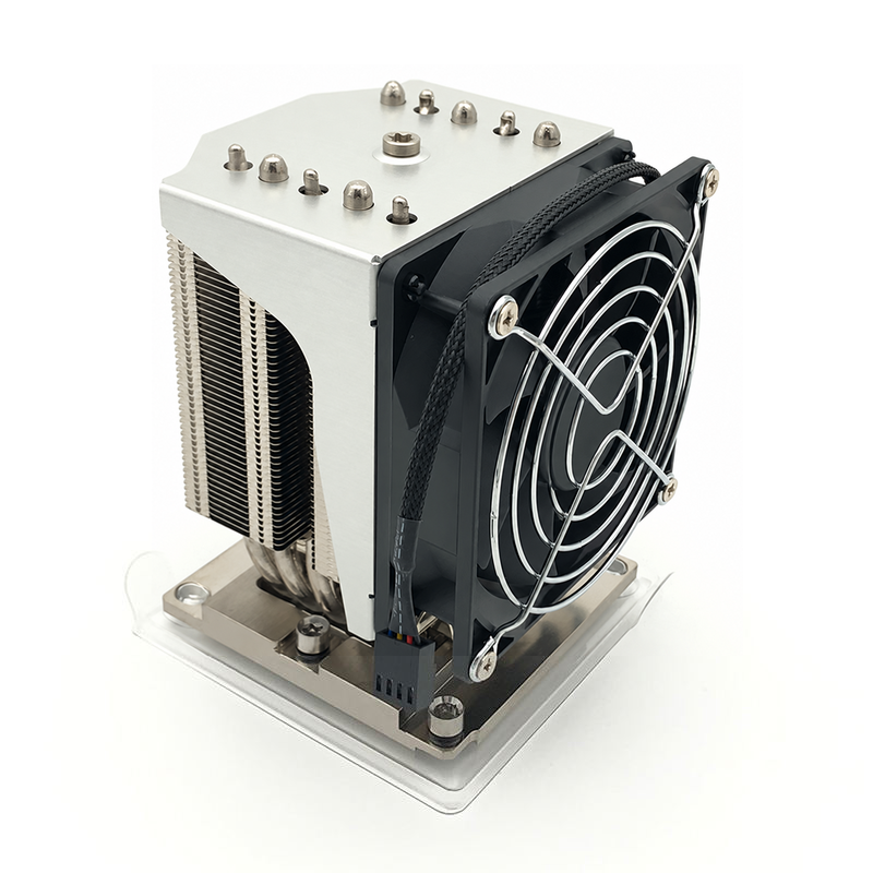 COOLSERVER LGA3647 Square 4U R92Radiator 5 Heat Pipe Active CPU COOLSERVER Desktop Host Silent Fan TDP 240W