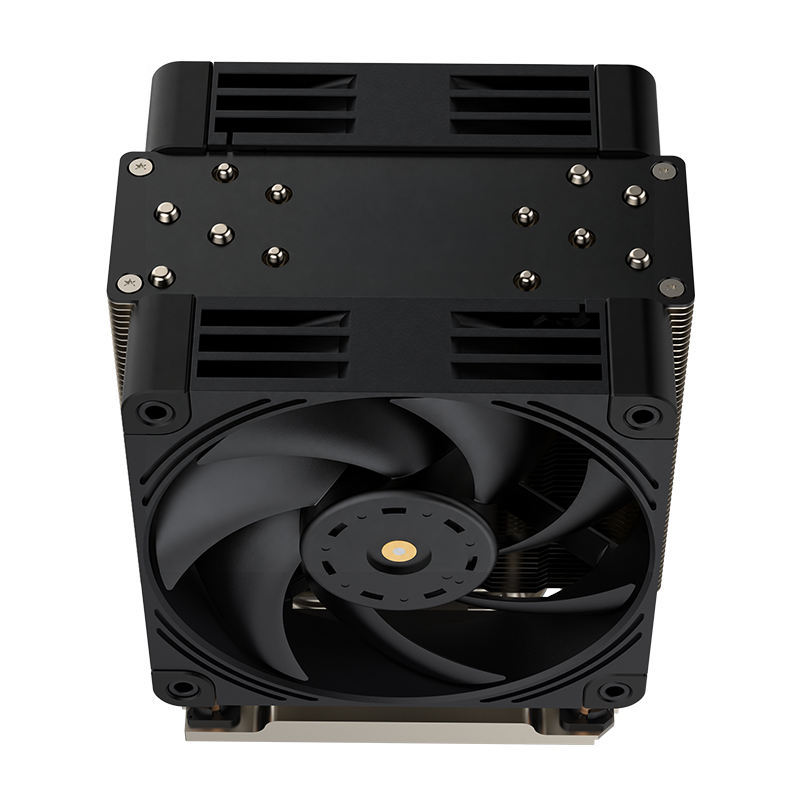 New LGA4189 4UM98 Leopard CPU Cooler 4U Server Radiator Tower Dual Fan 6 Heat Pipe Silent air Cooling TDP 400W