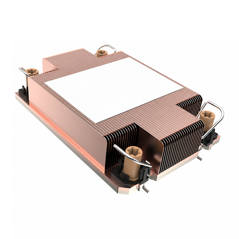 COOLSERVER V72 Intel LGA4189 Desktop 1U Server Thermal Simulation Customized Supported Laptop CPU Cooler Heat Sink TDP 240W