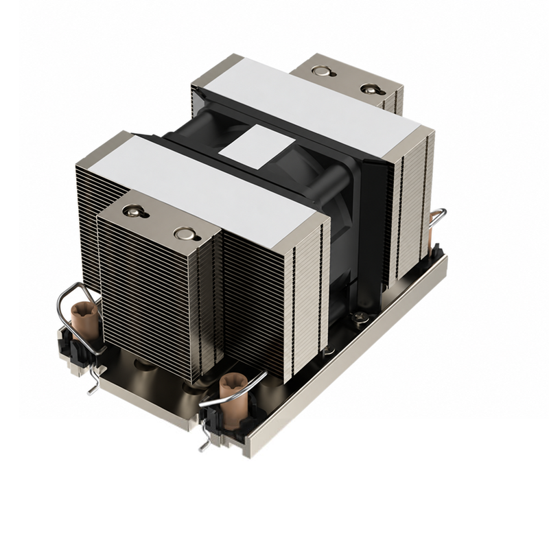 Coolserver CS-4677-2UM87 5 Heat Pipe LGA CPU Cooler Two Ball Bearing 2U 4pin Copper Aluminum 3000-11000RPM TDP 385W