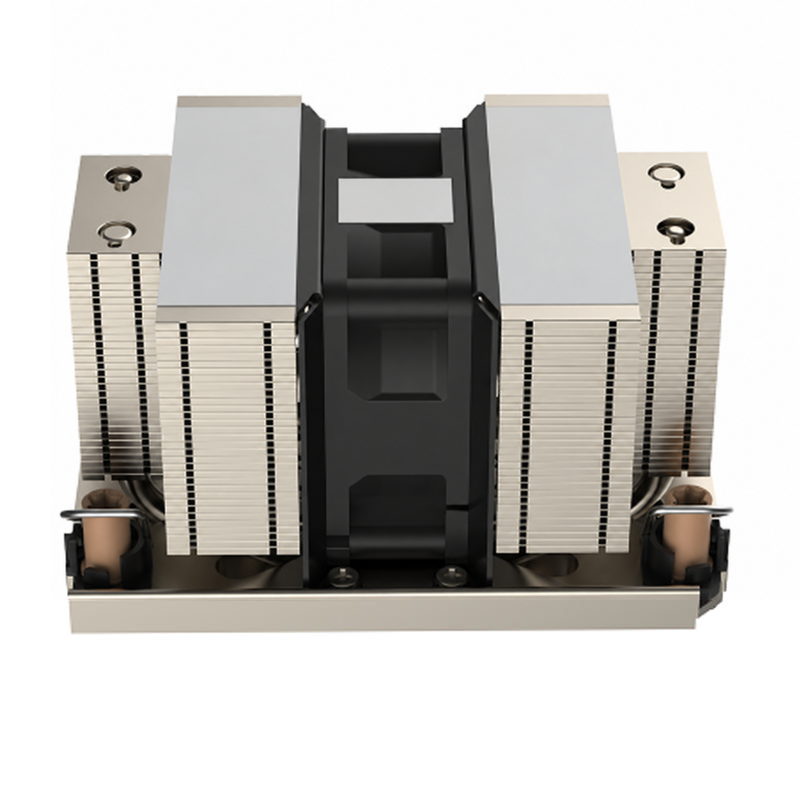 Coolserver CS-4677-2UM87 5 Heat Pipe LGA CPU Cooler Two Ball Bearing 2U 4pin Copper Aluminum 3000-11000RPM TDP 385W