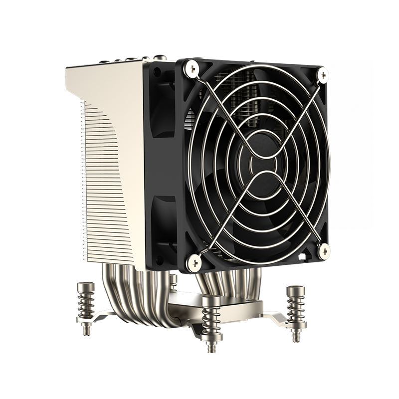 COOLSERVER CS-AM4/5-4UR22-T 12V DC 180W Server CPU Cooler 5 Heat Pipe Copper & Aluminum Heatsink for AM5 4U Computer Case
