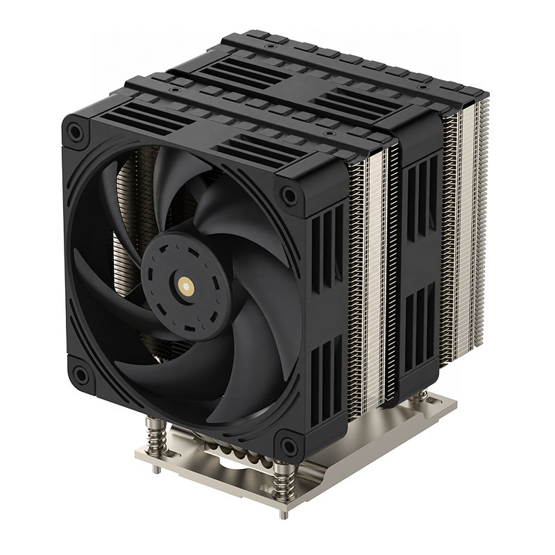 New SP3 COOLSERVER CPU Server Radiator 4U Double Tower Dual Fan 6 Heat Pipe Silent Air Cooling