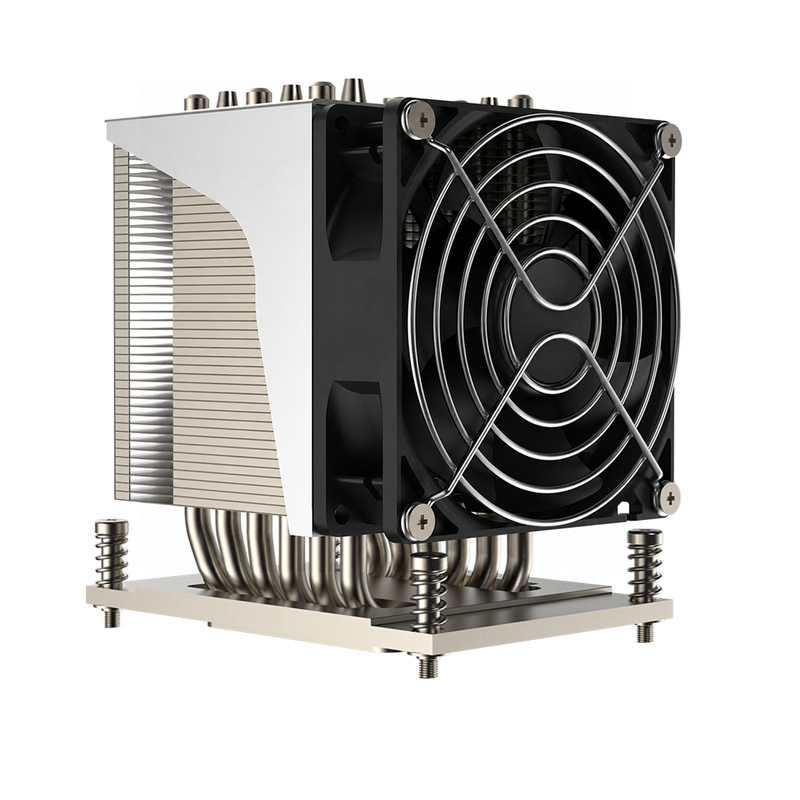 COOLSERVER Ampere Altra LGA4926 4U A83 CPU Heatsink 6 Heat Pipes Two Ball Bearing Low Noise TDP 300W Copper Computer Case