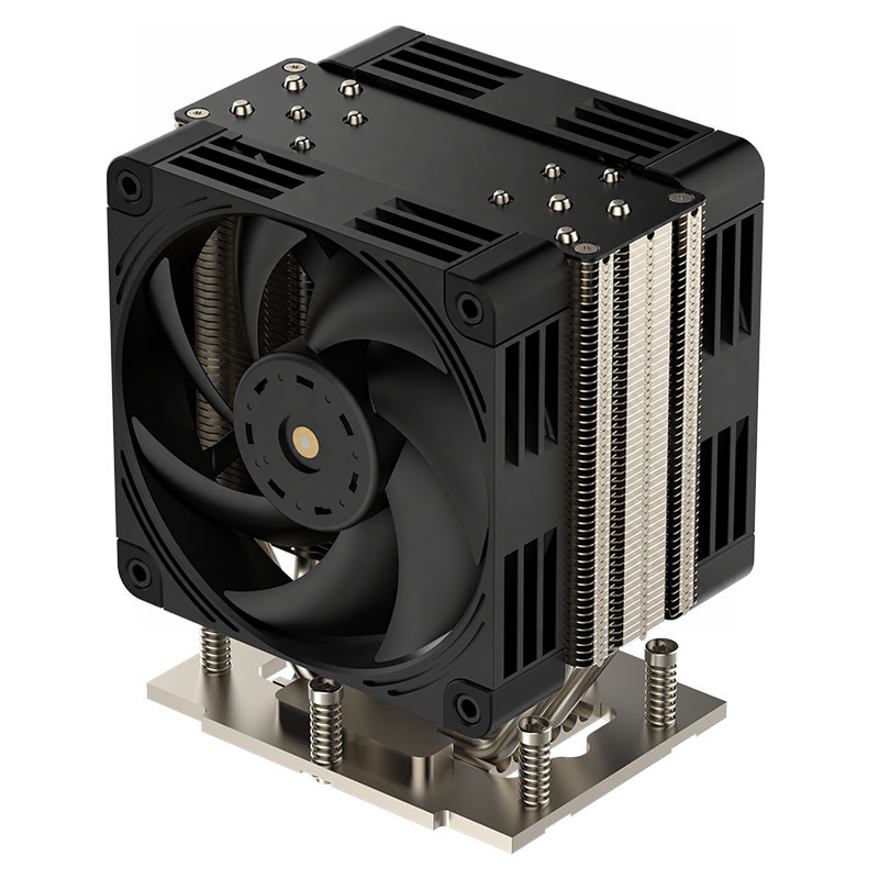 COOLSERVER SP5 4UM98 CPU Cooler Dual Fan 6 Heat Pipes Silent Air Cooling PWM Fan Speed Control for 4U Server TDP 400W
