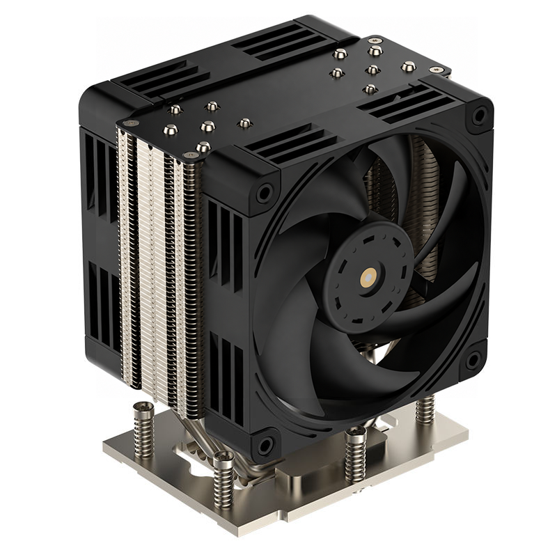 COOLSERVER SP5 4UM98 CPU Cooler Dual Fan 6 Heat Pipes Silent Air Cooling PWM Fan Speed Control for 4U Server TDP 400W