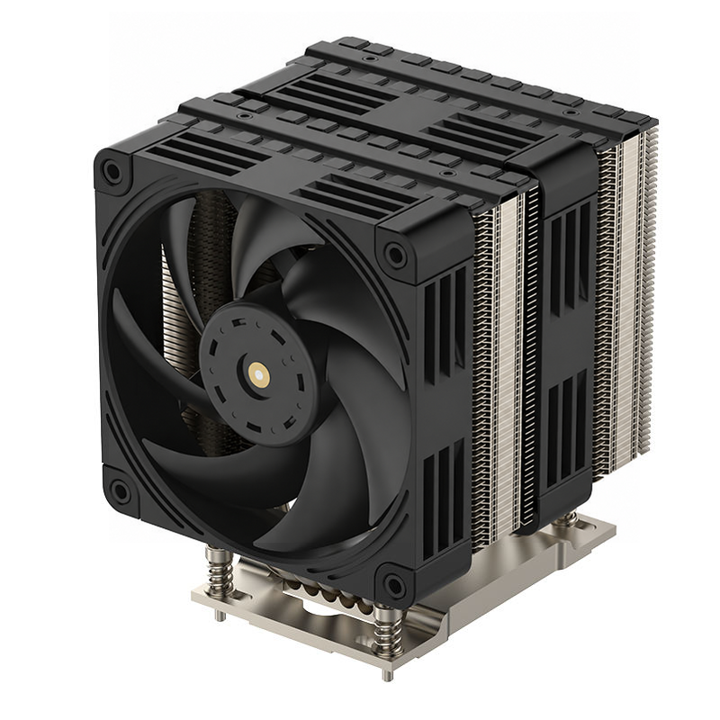 COOLSERVER New SP5 COOLSERVER CPU Server Radiator 4U Tower Dual Fan 6 Heat Pipe Silent air Cooling