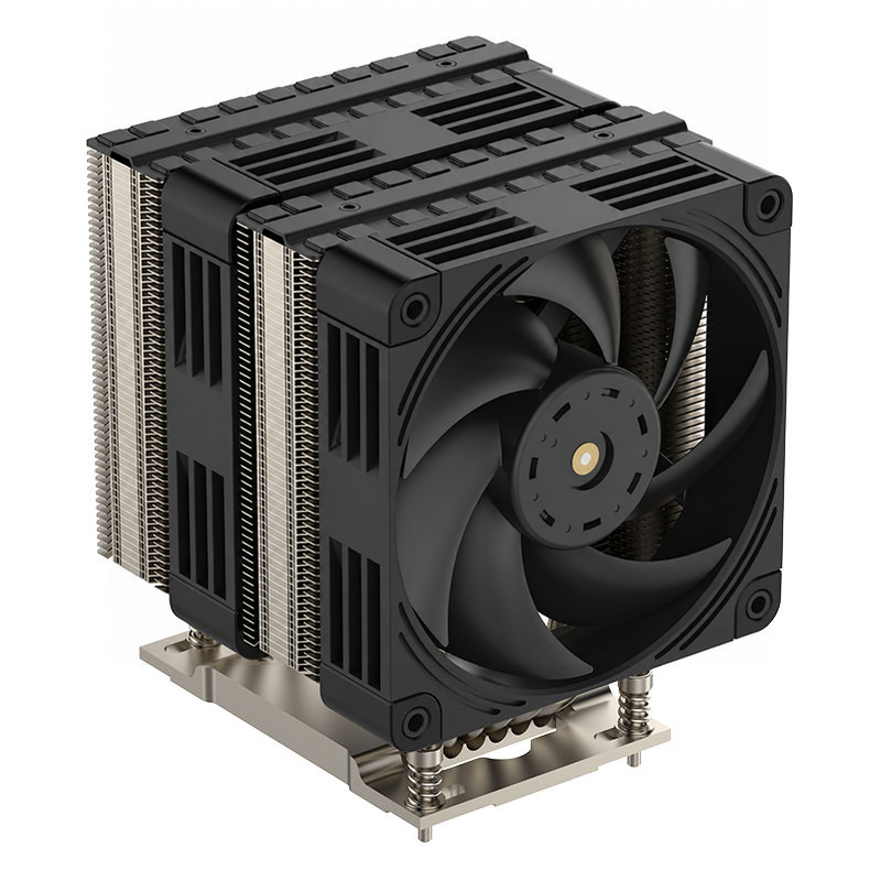 COOLSERVER New SP5 COOLSERVER CPU Server Radiator 4U Tower Dual Fan 6 Heat Pipe Silent air Cooling