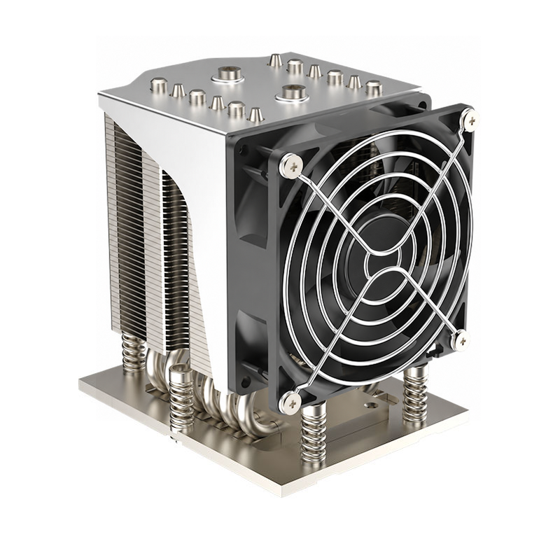 Server Cooler SP5 4U S42 CPU Radiator 6 Heat Pipes Silent Fan Copper Bottom 4U Server Air Cooling Supports SP5 AMD Use TDP 400W
