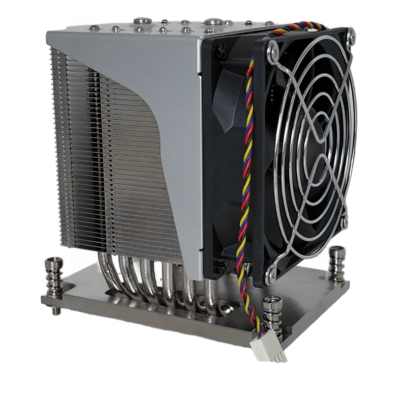 COOLSERVER T42 4U Server AMD SP6 CPU Heat Sink 6 Heat Pipe Computer Copper Bottom for 4u Server New CPU Fan