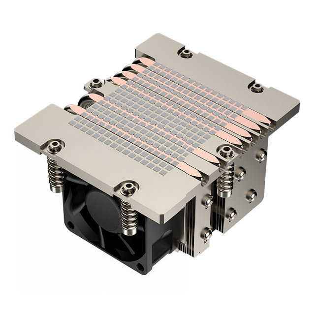 COOLSERVER SP7 2US22 Server CPU Cooler 6 Heat Pipes Copper Bottom Two Ball Bearing PWM Fan Speed Control for SP7 Motherboard