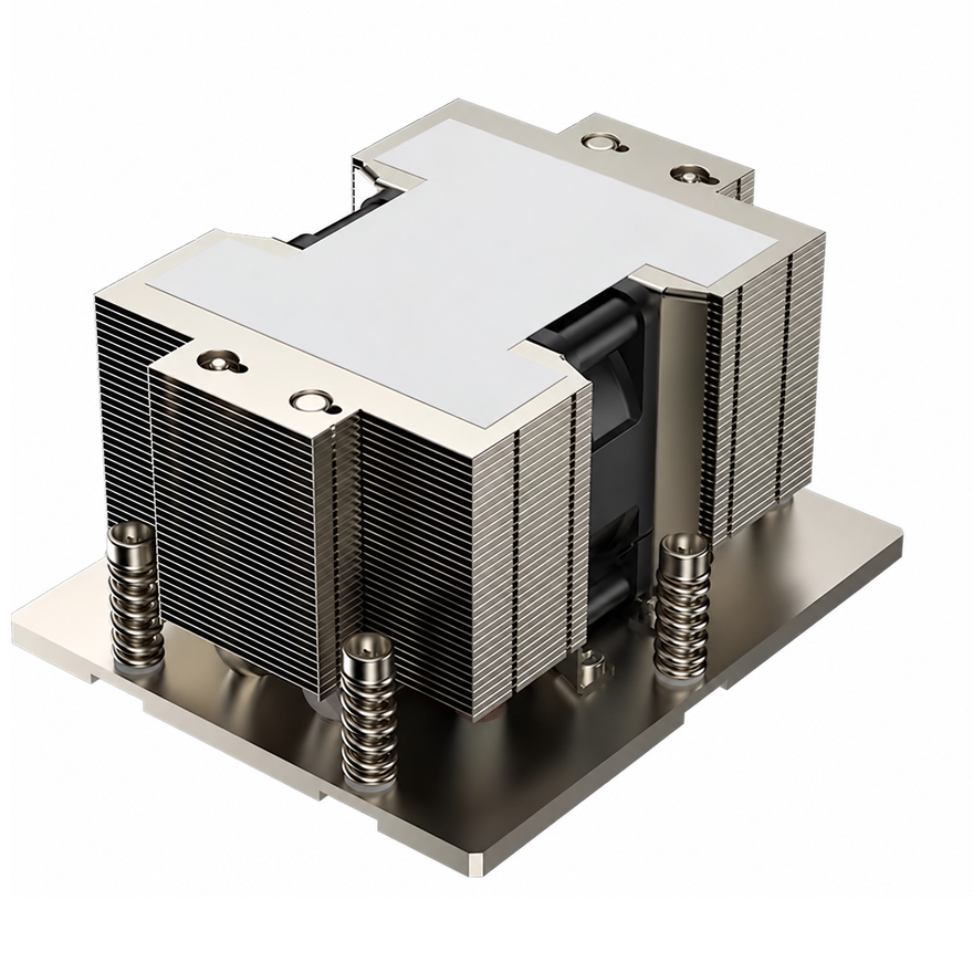 COOLSERVER SP7 2US87 Server CPU Cooler 5 Heat Pipes Copper Bottom Two Ball Bearing PWM Fan TDP 400W for Computer Case