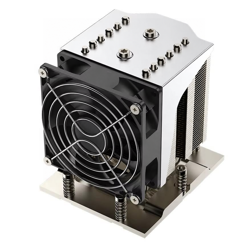 COOLSERVER SP7 4US42 Server CPU Cooler 6 Heat Pipes Copper Bottom Two Ball Bearing PWM Fan TDP 400W for Computer Case