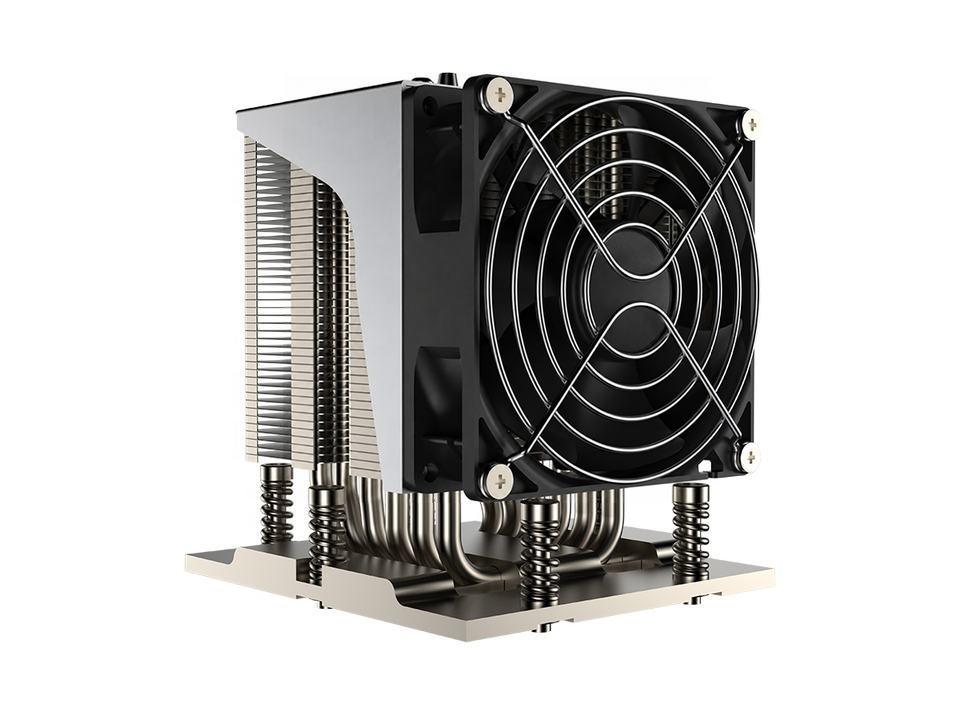 COOLSERVER SP7 4US42 Server CPU Cooler 6 Heat Pipes Copper Bottom Two Ball Bearing PWM Fan TDP 400W for Computer Case