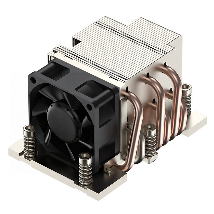 COOLSERVER SP8 2US22 Heatsink CPU Cooler 6 Heat Pipes Copper Bottom Two Ball Bearing 12V DC PWM Fan TDP 380W for Computer Case