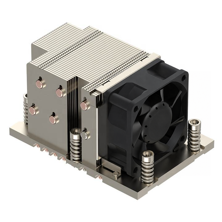 COOLSERVER SP8 2US22 Heatsink CPU Cooler 6 Heat Pipes Copper Bottom Two Ball Bearing 12V DC PWM Fan TDP 380W for Computer Case