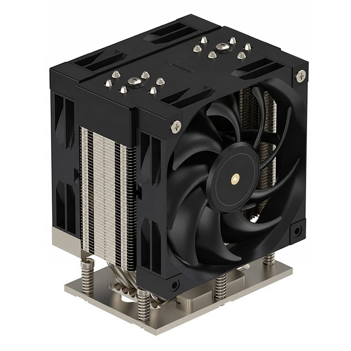COOLSERVER SP8 4U M98 PRO Server CPU Cooler 6 Heat Pipe Copper Bottom Two Ball Bearing PWM Fan Computer Case TDP 410W