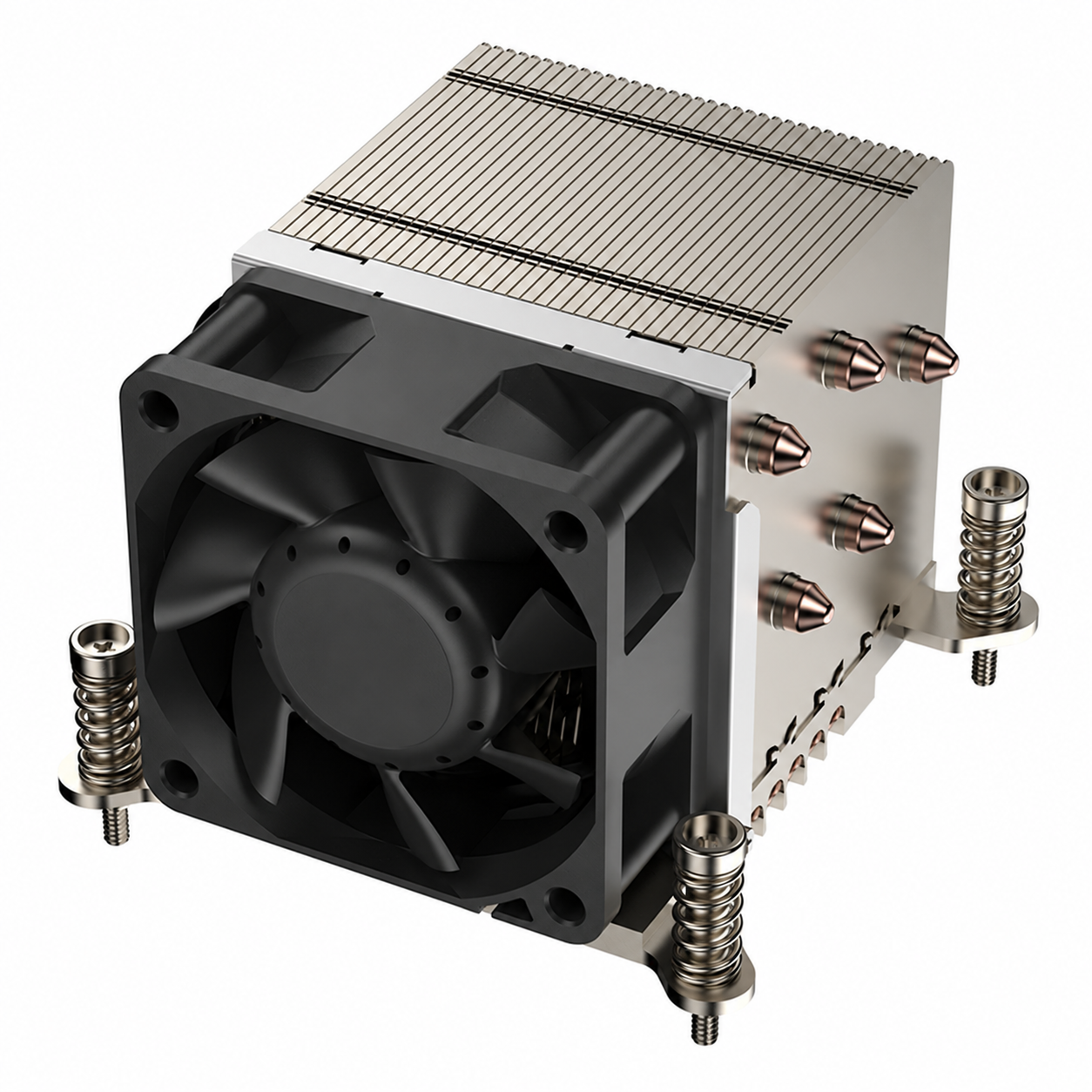 COOLSERVER 1700-2UR65 LGA1700 CPU Type 5 Heat Pipe High-Power Copper Aluminum Server Radiator Air Cooler for 2U Sever TDP 220W