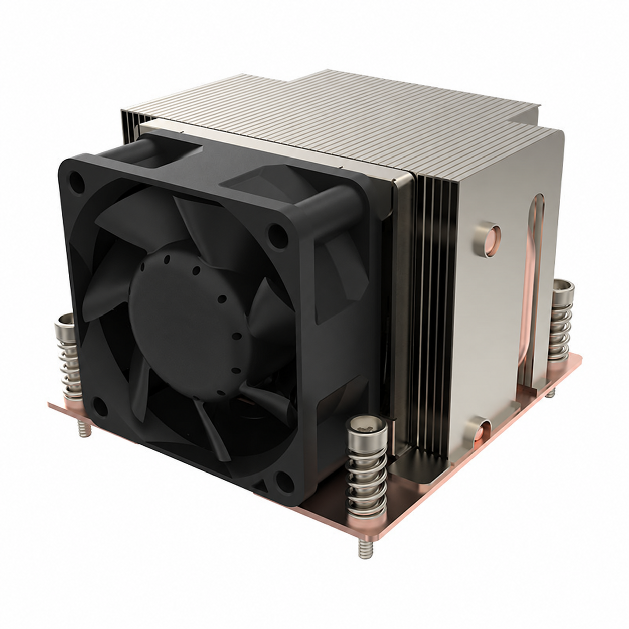 Intel LGA1700 2UV15 Platform Computer Cpu Server 2U Side Blowing 2 Heat Pipes Radiator Fan Uniform Heating Plate