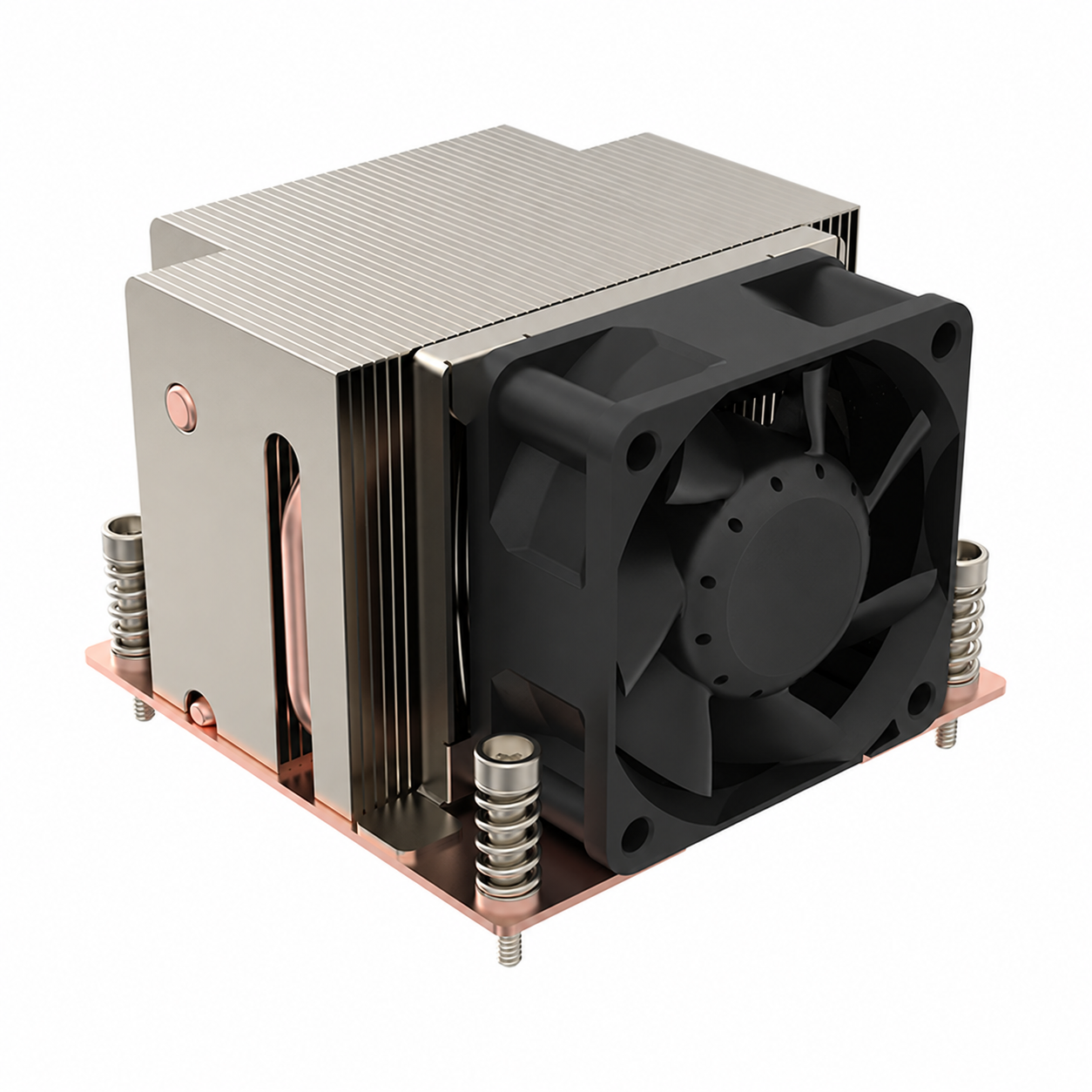 Intel LGA1700 2UV15 Platform Computer Cpu Server 2U Side Blowing 2 Heat Pipes Radiator Fan Uniform Heating Plate