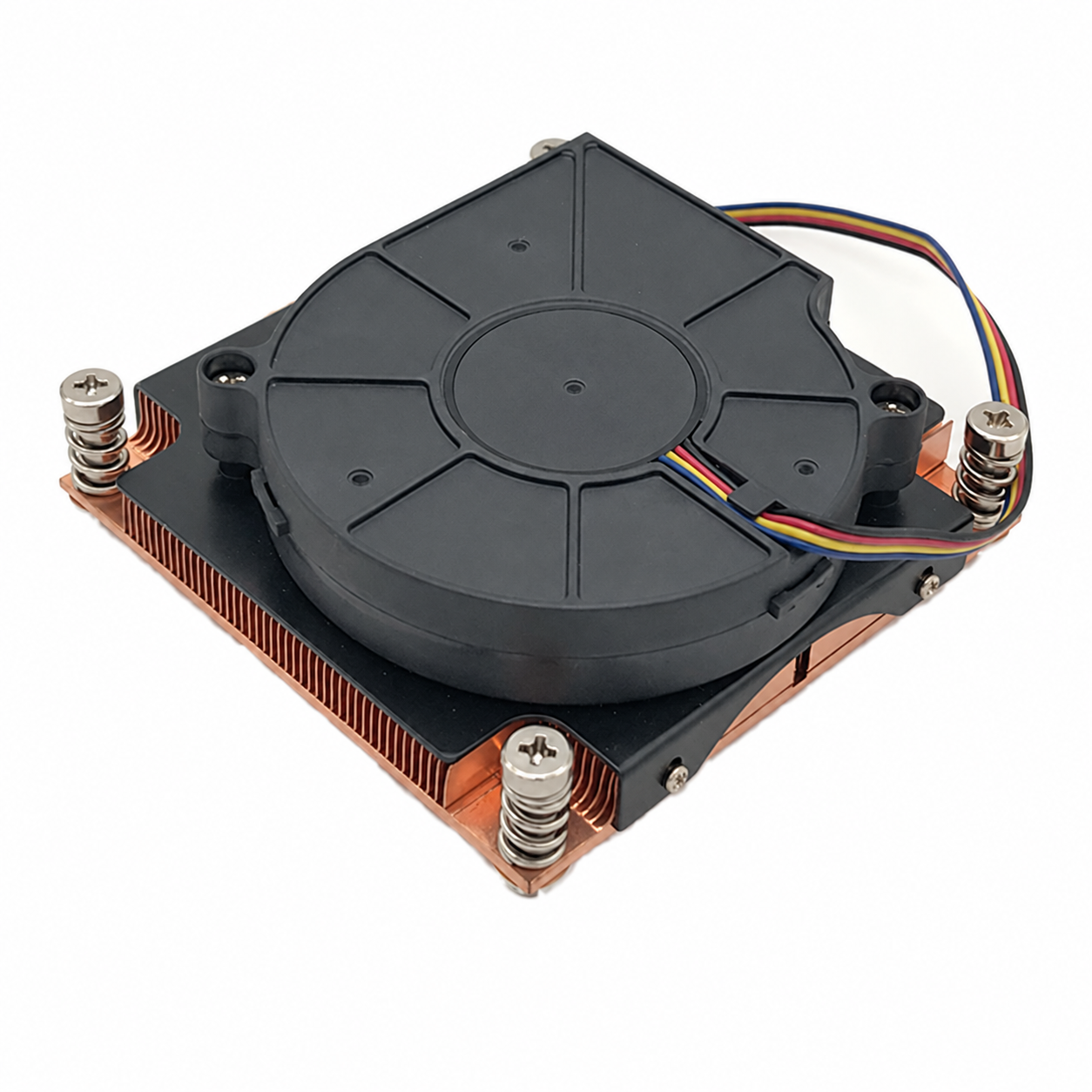 COOLSERVER LGA2011 1U3C 110W TDP Silent CPU Cooer Cooling Fan with Copper & Aluminum Heatsink for Computer Case Server