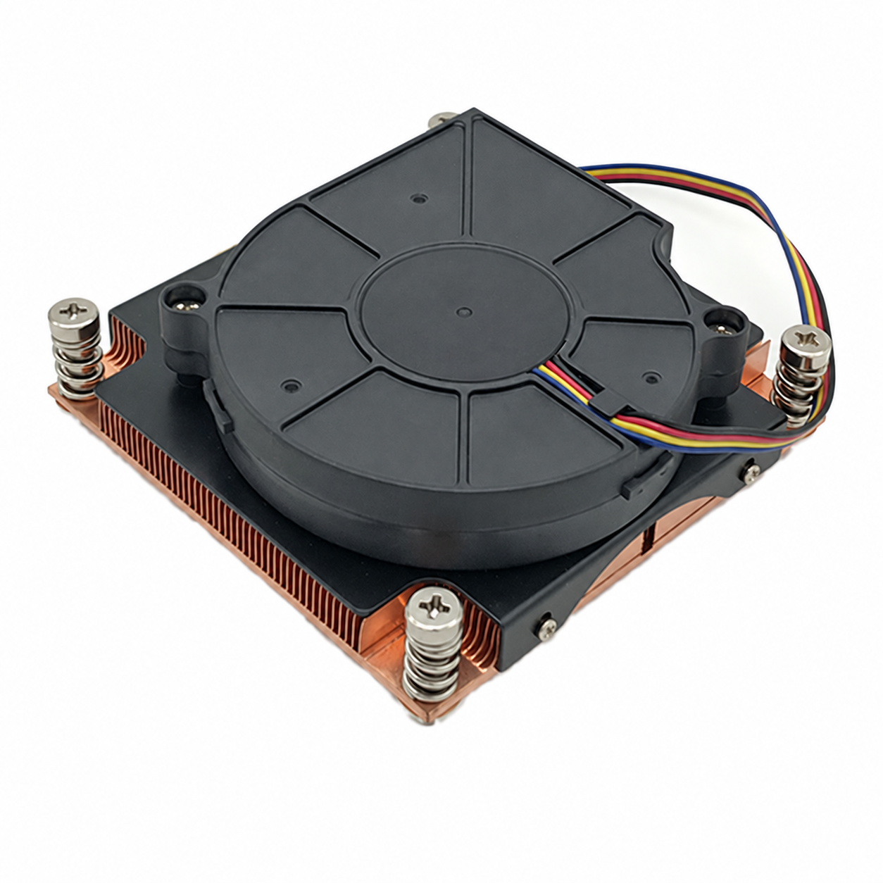 COOLSERVER LGA2011 1U3C 110W TDP Silent CPU Cooer Cooling Fan with Copper & Aluminum Heatsink for Computer Case Server