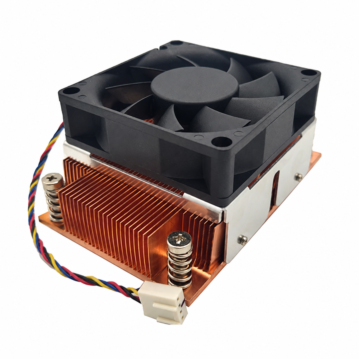 COOLSERVER LGA2011 CS-2011-2U3C-N CPU Server Cooler Computer Case Silent Two Ball Bearing Copper Aluminum Fan Radiator 125W