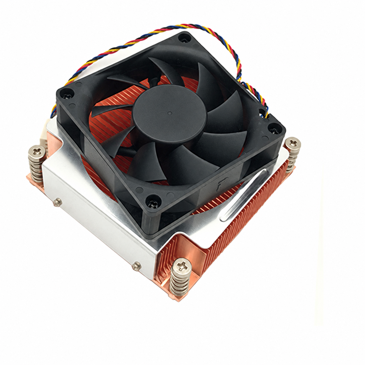 COOLSERVER LGA2011 2U3C-S Computer Case Air Cooler CPU Cooling Silent Two Ball Bearing Fan 110W Copper & Aluminum Heatsink