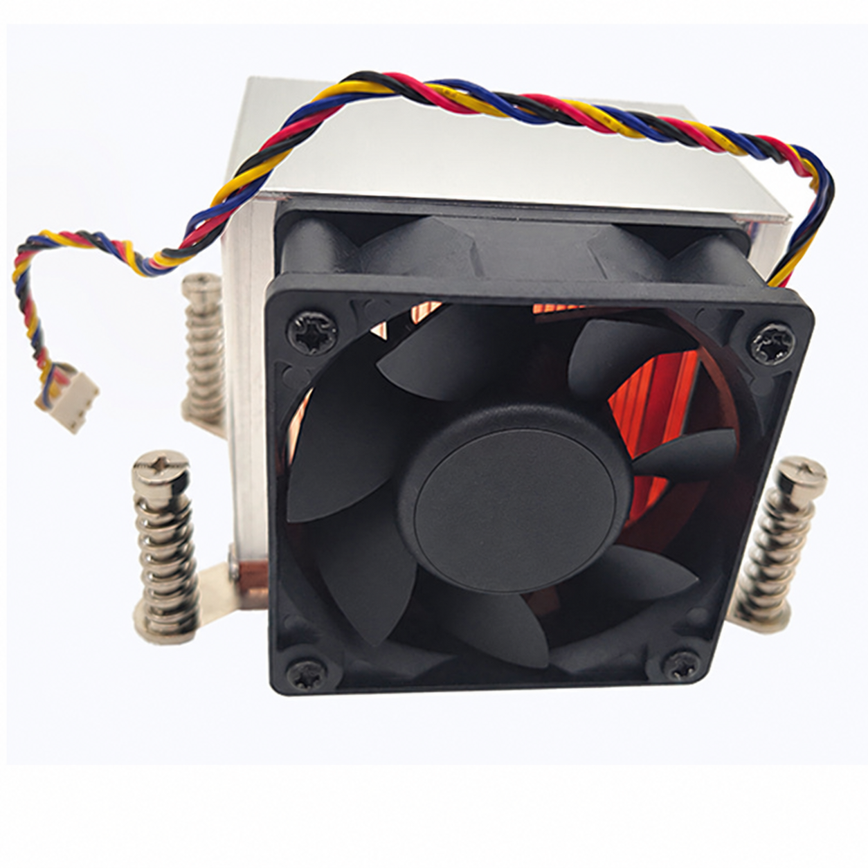 COOLSERVER LGA2011 CS-2011-2U6CA-N Computer Case Air Cooler CPU Silent Two Ball Bearing Copper Aluminum Fan Radiator 95W 12V