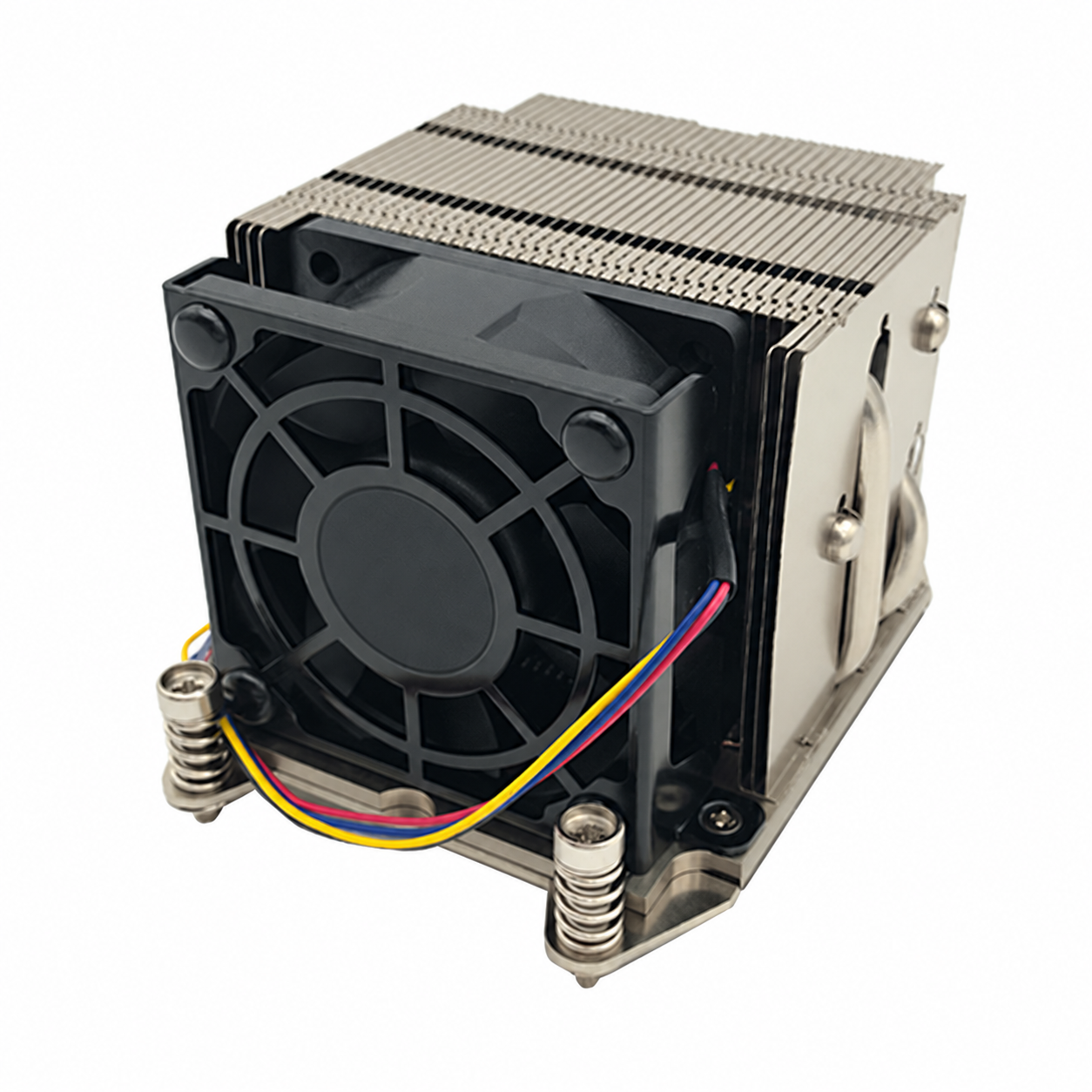 COOLSERVER LGA2011 2UR16 CPU Cooler Air Cooling Silent Two Ball Bearing Fan 4 Heat Pipes Copper Aluminum Computer Case TDP 150W