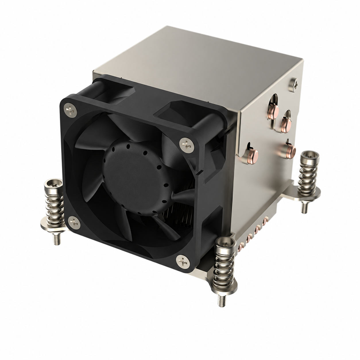 COOLSERVER LGA2011 2UR64 Computer Case CPU Cooler Silent Two Ball Bearing Air-Cooled Fan (Copper Aluminum) for Desktop TDP200W