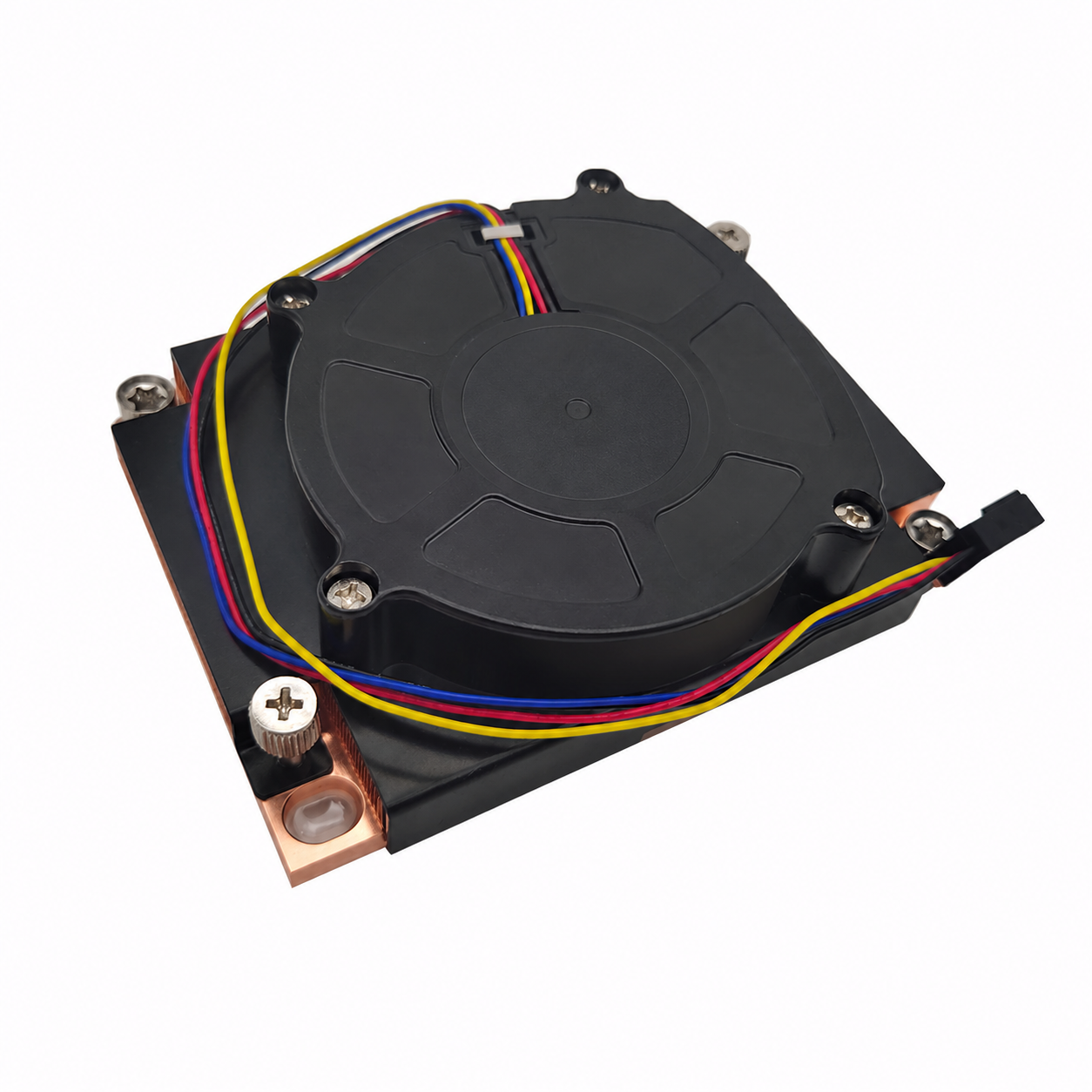 COOLSERVER 1U Copper Bottom Heat Plate Air Cooling Computer Host Server LGA3647 Platform Radiator CPU Fan Heatsink PC Material