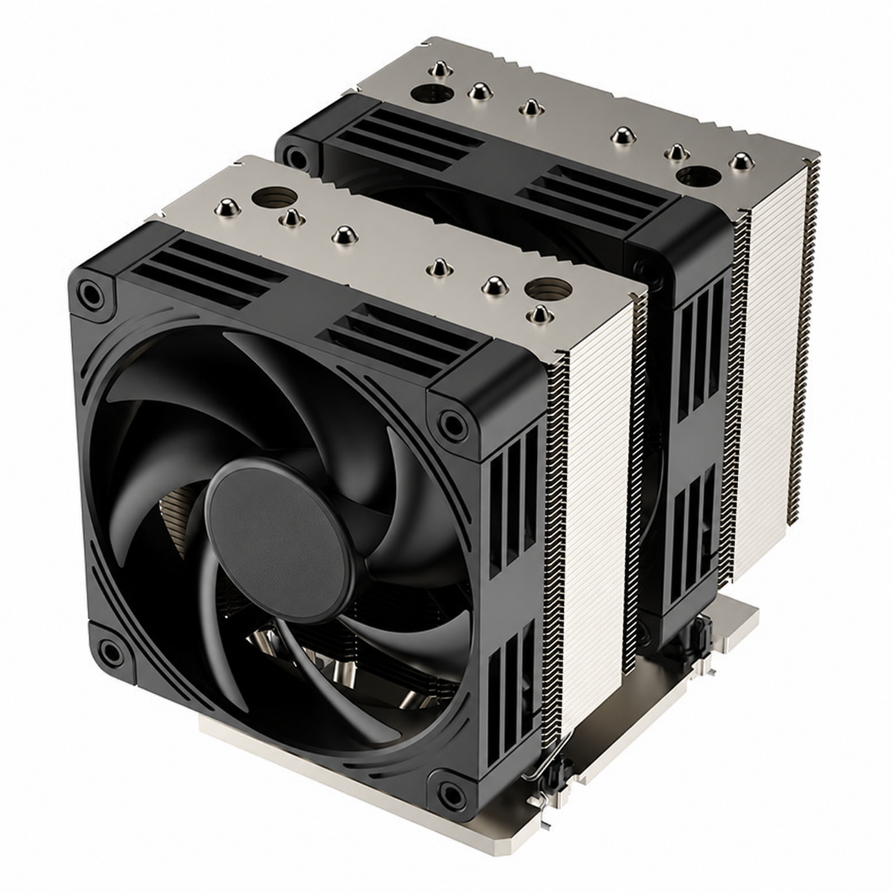 COOLSERVER LGA7529 4UM99 Server CPU Heatsink 6 Heat Pipes Copper Aluminum Bottom Two Ball Bearing PWM 12V DC Fan Computer Case