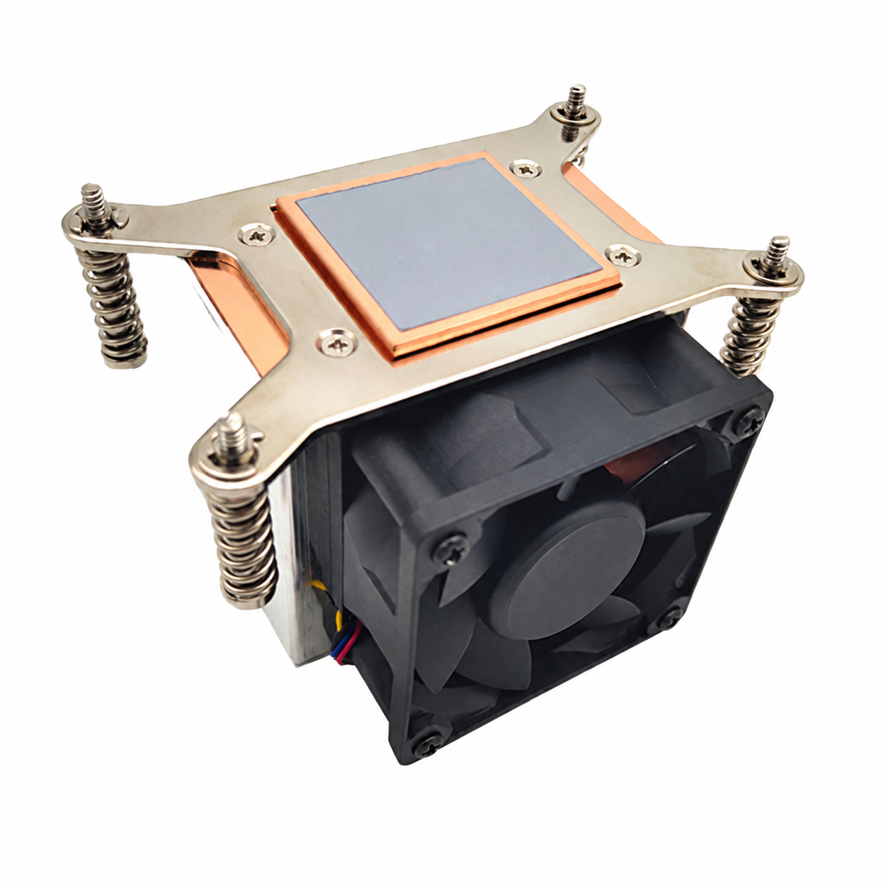 COOLSERVER CS-AM4-2U6C Active Desktop Computer Server CPU Radiator Temperature Control Fan Copper AM4 Air Cooling Computer Case