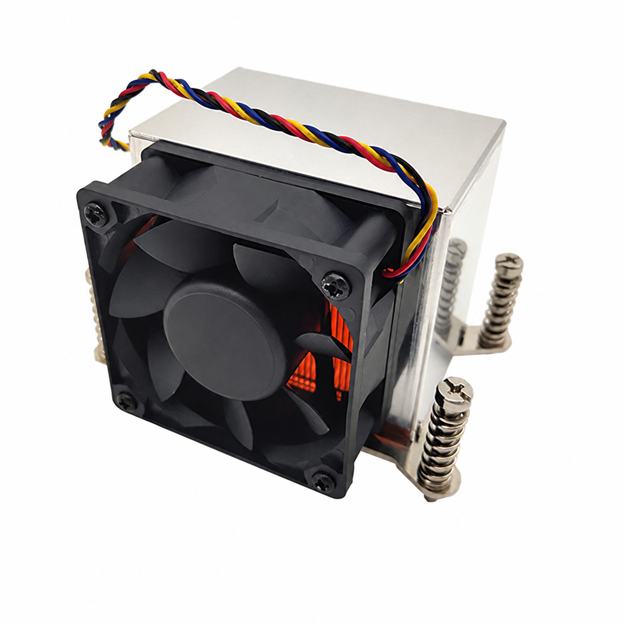 COOLSERVER CS-AM4-2U6C Active Desktop Computer Server CPU Radiator Temperature Control Fan Copper AM4 Air Cooling Computer Case