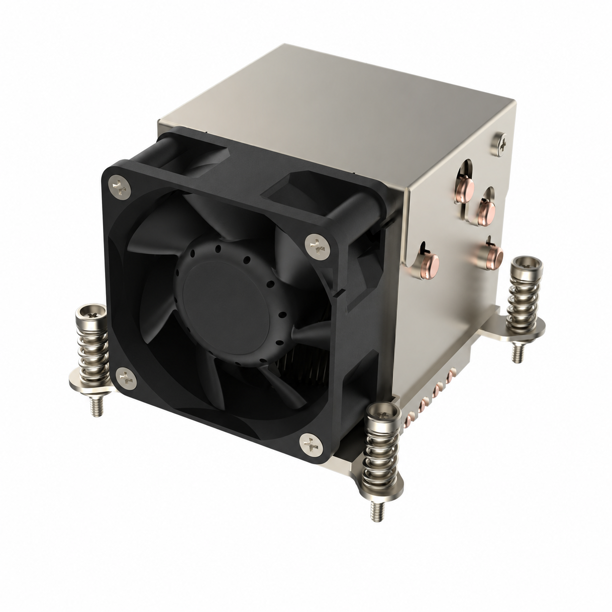 COOLSERVER for AM4 2UR64 160W TDP Copper Heatsink CPU Cooler with 4 Heat Pipes 6800RPM Fan Speed for Computer Case