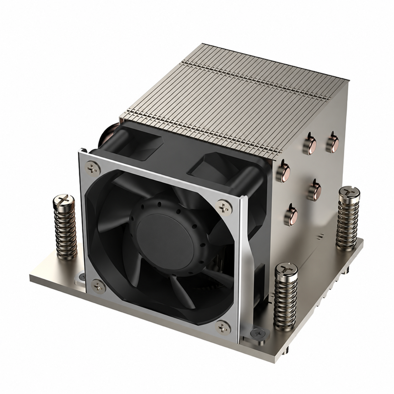 COOLSERVER CS-AM5-2UR67 CPU Cooler 5 Heat Pipes Heat Sink AM5 2U Computer Case Motherboard Copper Bottom TDP200W