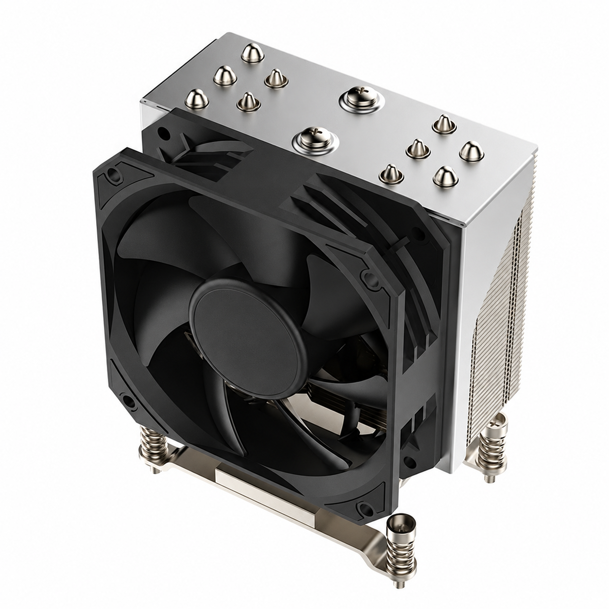 COOLSERVER CS-AM5-4UR23 Active 5 Heat Pipe Copper Heatsink for AM5 Desktop Computer Case TDP 210W PWM 2000-5000RPM Ball