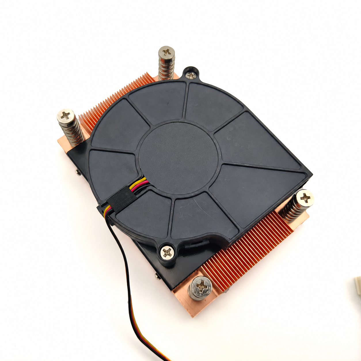 COOLSERVER 1U Active Desktop Computer CPU Radiator Temperature Control Fan Multi-platform Pure Copper AM4 Air Cooling