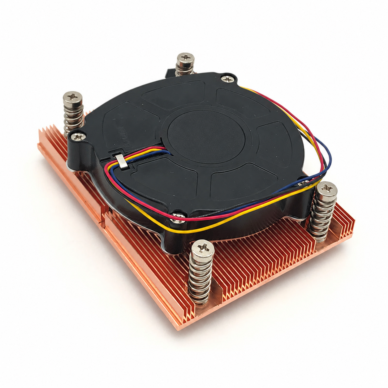 COOLSERVER 1U Desktop Computer CPU Radial Cooler Multi-Platform Air Cooling Pure Copper AM4 Temperature Control Fan