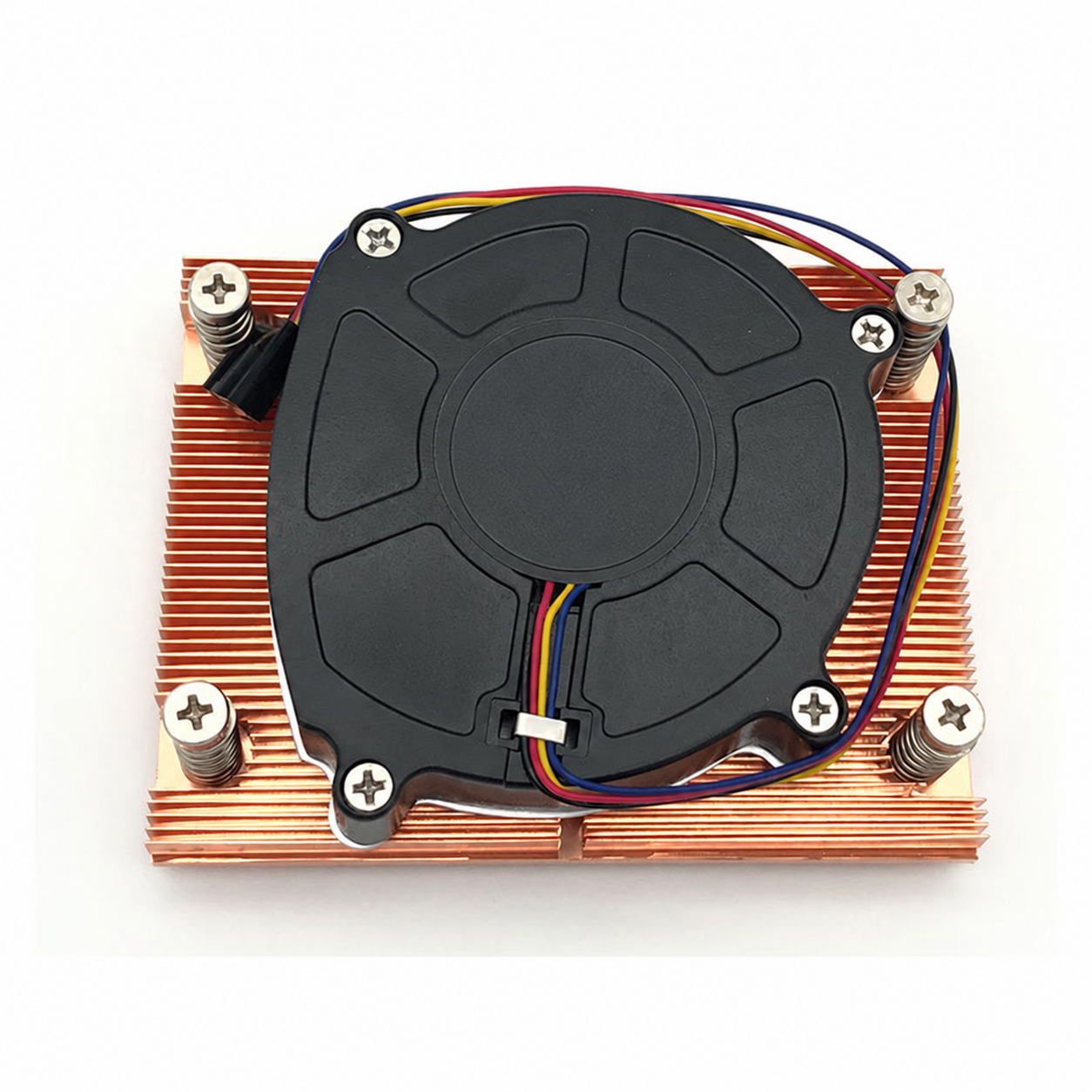 COOLSERVER 1U Desktop Computer CPU Radial Cooler Multi-Platform Air Cooling Pure Copper AM4 Temperature Control Fan